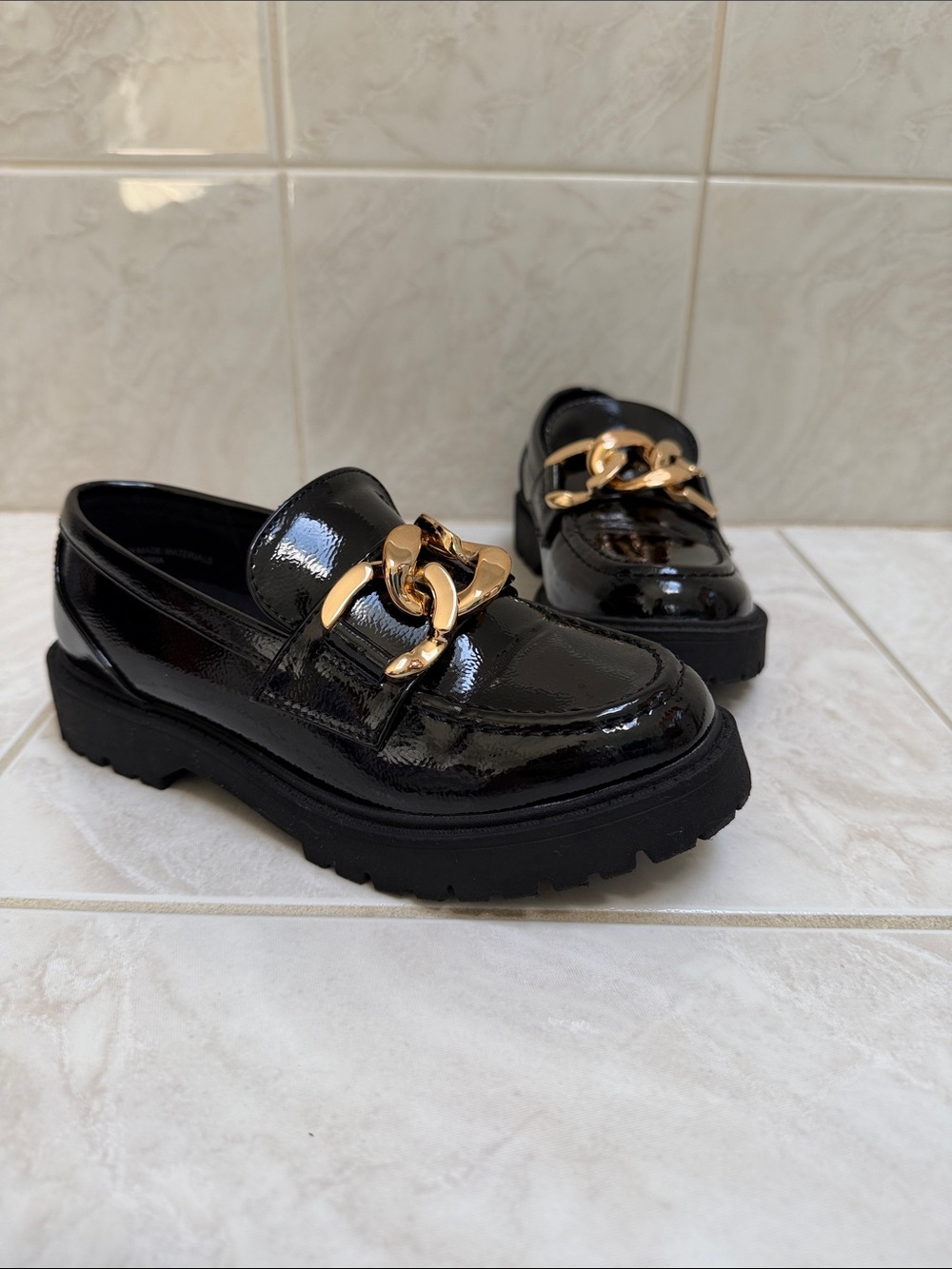 Girls chunk loafers size 13